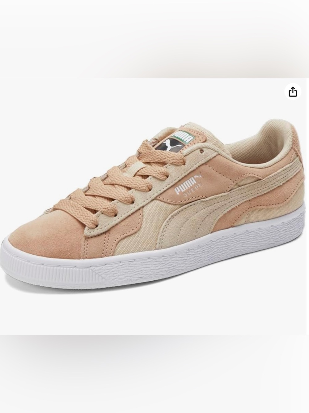 PUMA Suede Camowave Earth Lace Up Sneakers Beige Women’s Size 8 EUC